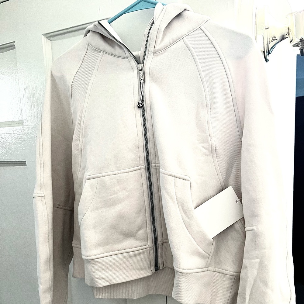 Lululemon Scuba Oversized Full Zip in White Opal XS/S